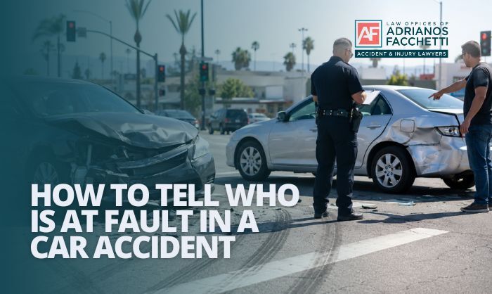 How To Tell Who Is At Fault In A Car Accident In California Two Drivers Exchanging Information At The Scene Of A Car Accident In California, Illustrating The Fault Determination Process Discussed In This Article
